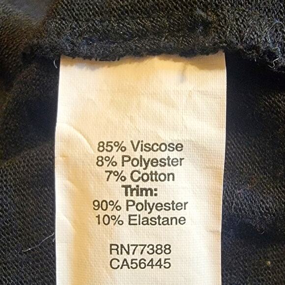 J Crew Scoop Neck Sleeveless Black Tiered Tunic Top Size Classic L - Picture 12 of 13